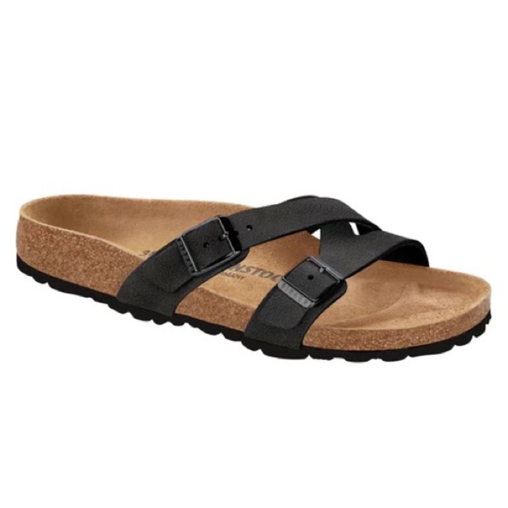 Birkenstock Yao Birko-Flor, Black, Size 39 EU